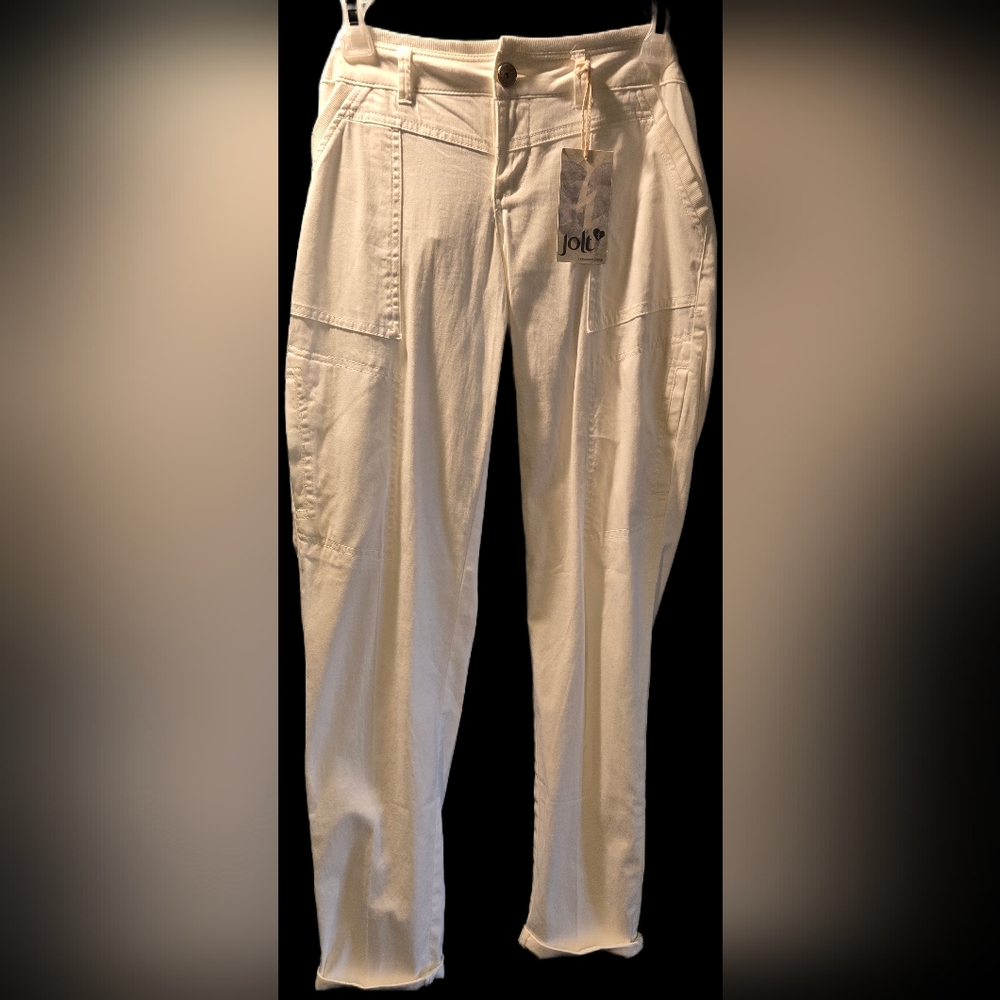 Jolt Women's White Cargo Pants
